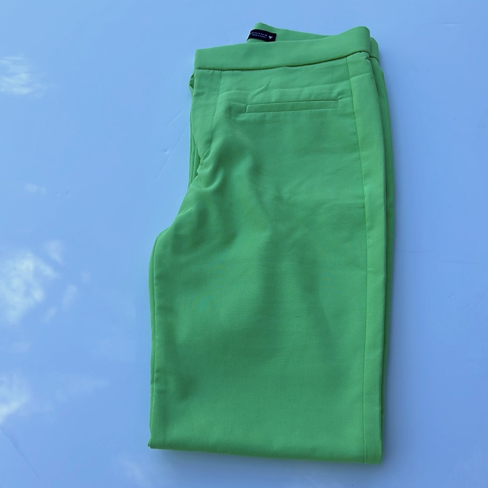 Lime Green wide-bottom pants